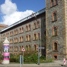 Litfaßsäule in Betonguss Grüner Graben (Ecke Hugo-Keller-Straße)