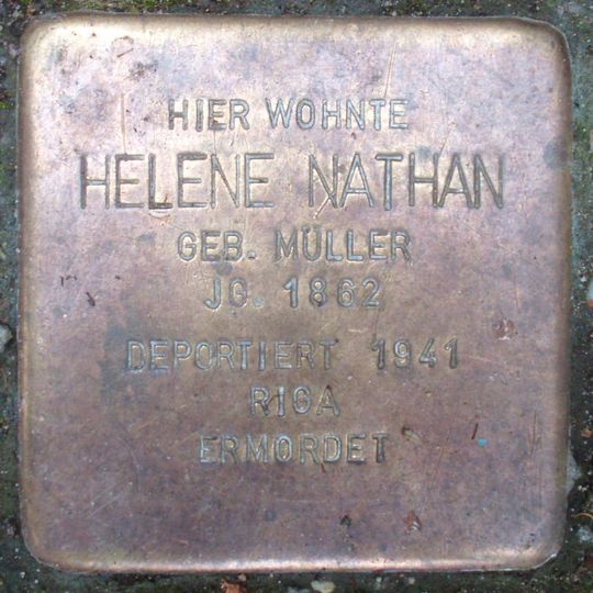 Stolperstein en memoria de Helene Nathan