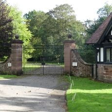 Gates and piers west of Haughton Hall