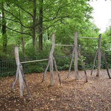 Playground with push-up bars