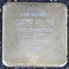 Stolperstein dedicated to Grete Fulda