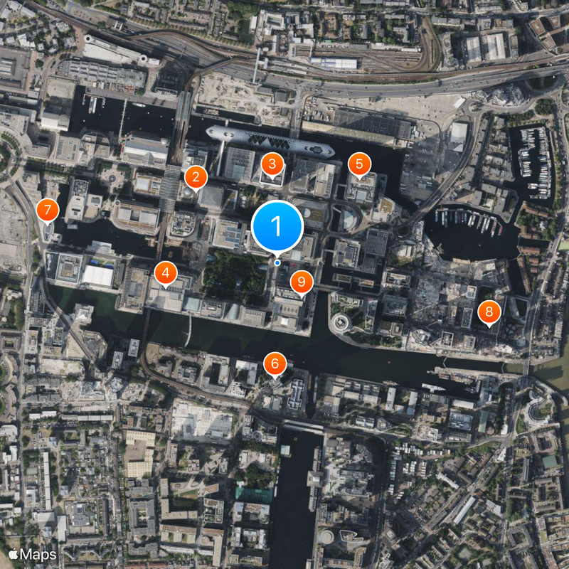 West India Docks Map