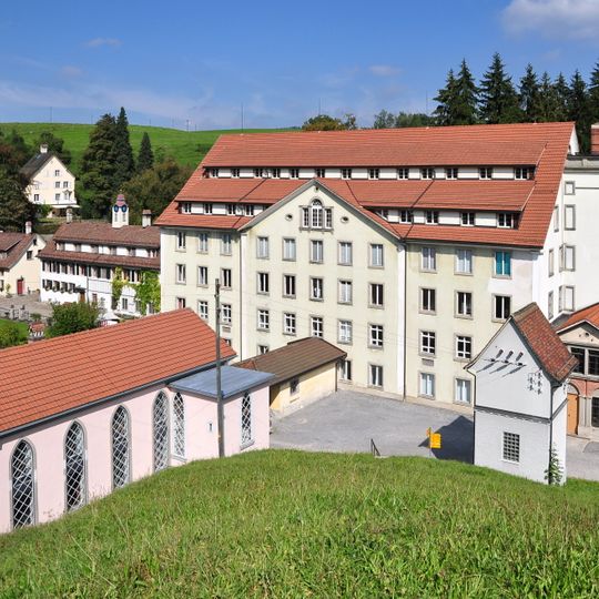 Ehemalige Baumwollspinnerei Neuthal mit Nebenbauten und Fabrikantenvilla