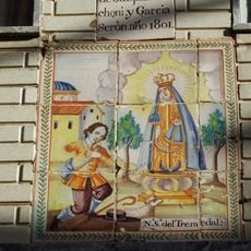 Retablo cerámico de la Virgen del Tremedal
