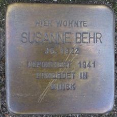Stolperstein en memoria de Susanne Behr