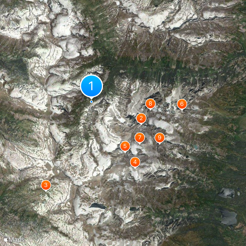 Teton Range Map