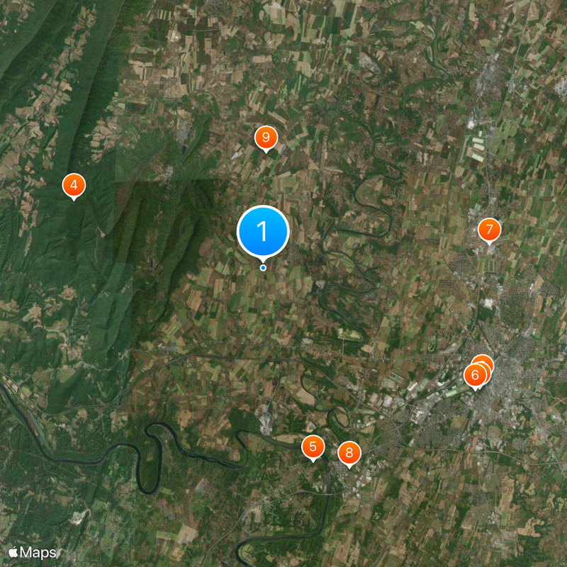 Western Maryland Map