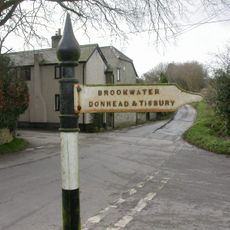 Guide Post At Cross Roads