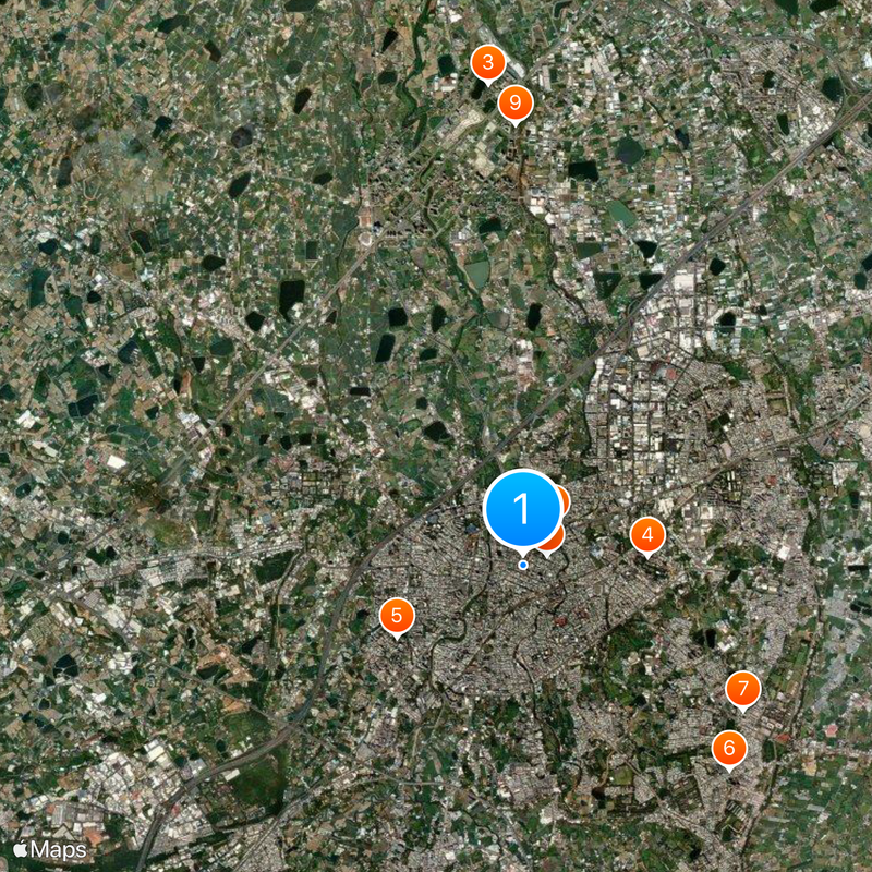 Zhongli District Map