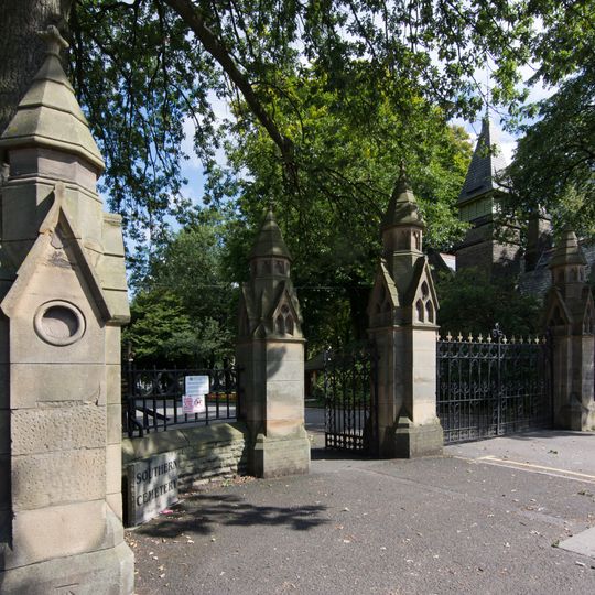 Gateway At Entrance To Manchester Southern Cemetery