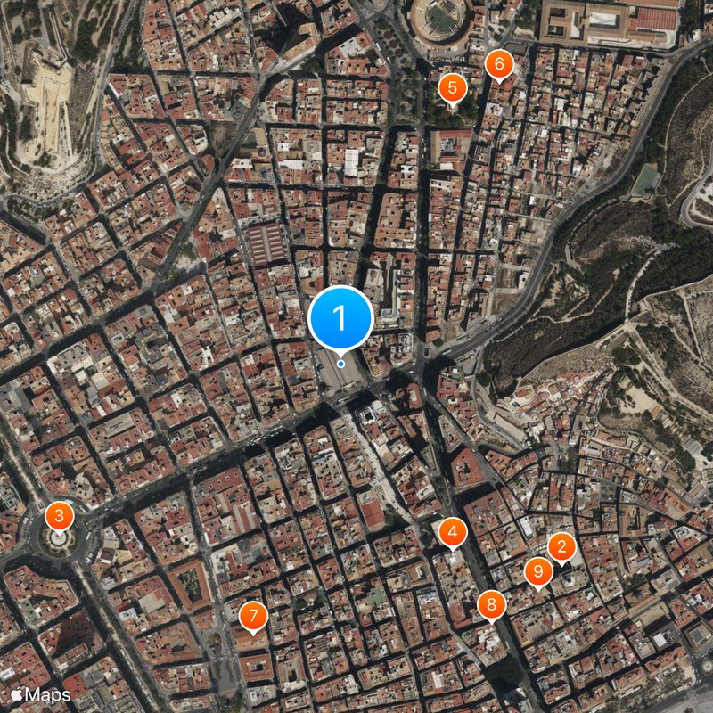 Mercado Central de Alicante Map