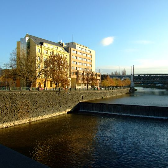 Severní železniční most přes Radbuzu v Plzni