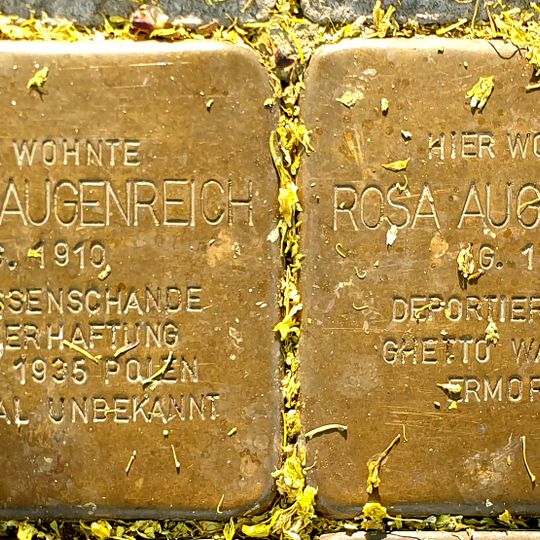 Stolperstein à la mémoire de Markus  Augenreich