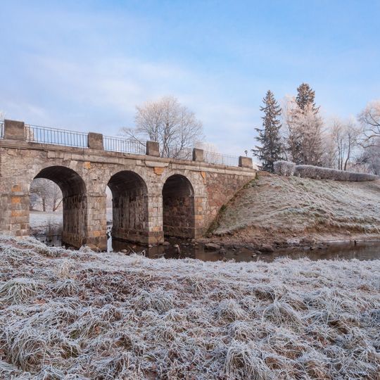Petrovsky Bridge in Oranienbaum Park