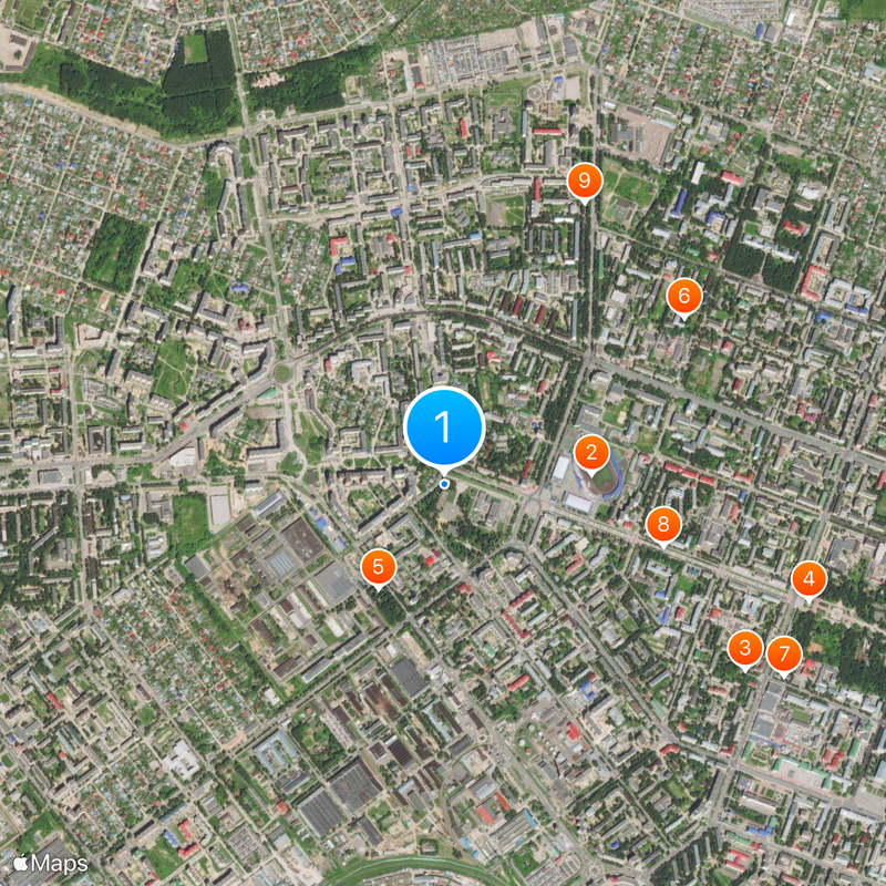 152 mm howitzer M1943 Map