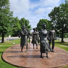 The Monument to the Little Rock Nine