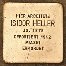 Stolperstein en memoria de Isidor Heller