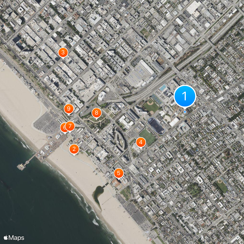 Santa Monica High School Map