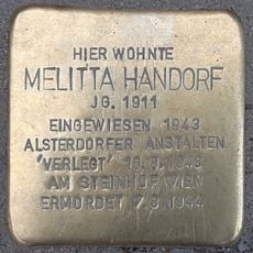 Stolperstein en memoria de Melitta Handorf