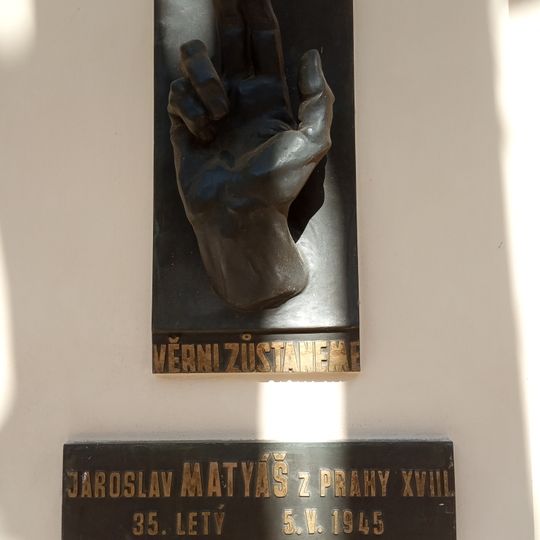 Jaroslav Matyáš plaque