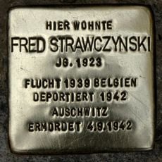 Stolperstein en memoria de Fred Strawczynski