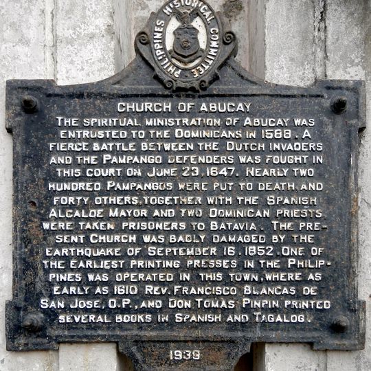 Church of Abucay historical marker