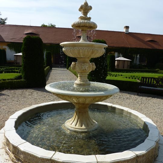 Fountain at Jemniště Chateau