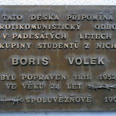 Plaque to Boris Volek