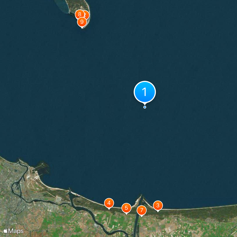 Gdańsk Bay Map