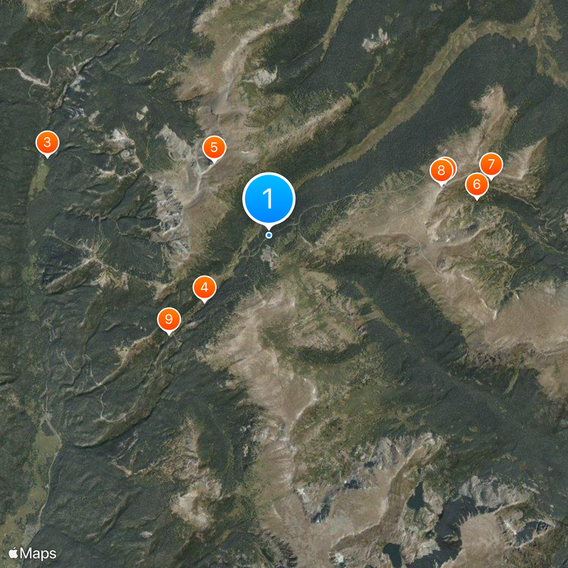 Trail Ridge Road Carte