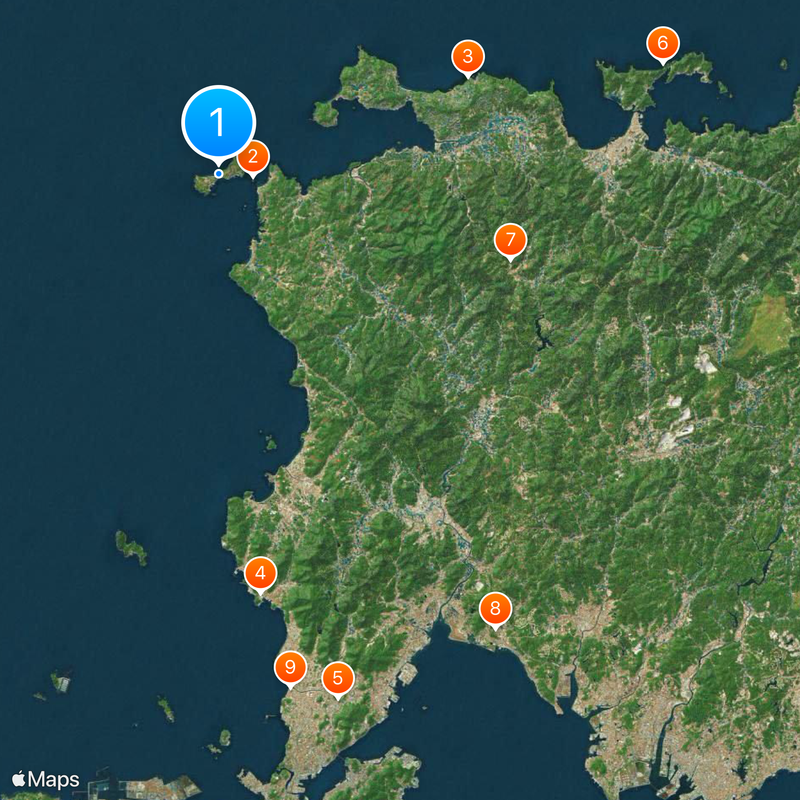 Tsunoshima Map