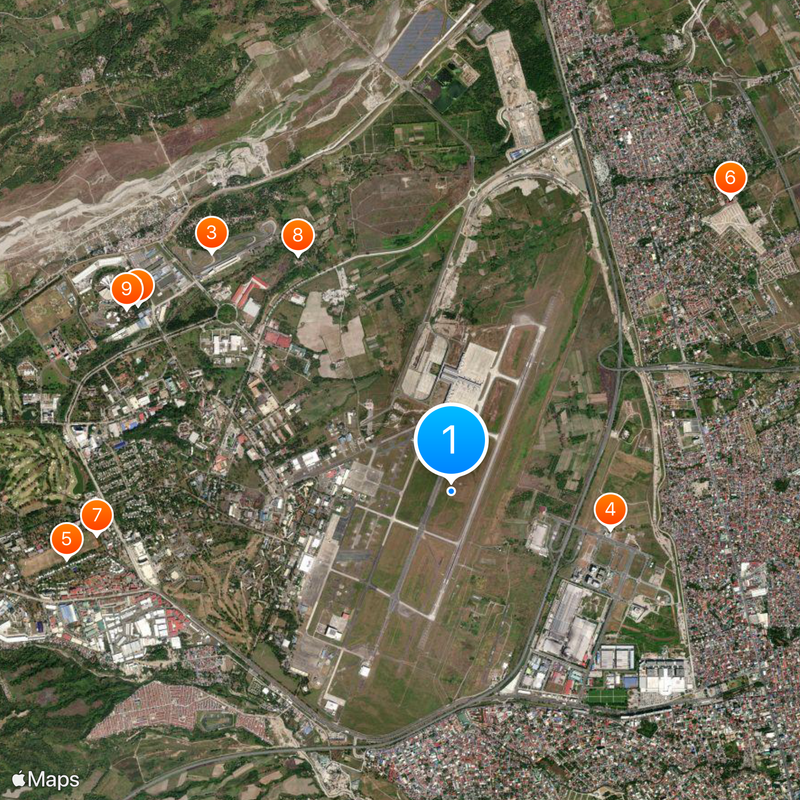 Aeroporto Internacional de Clark Mapa