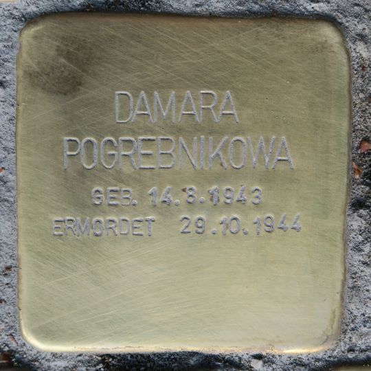 Stolperstein en memoria de Damara Pogrebnikowa