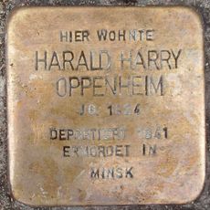 Stolperstein em memória de Harald Harry Oppenheim