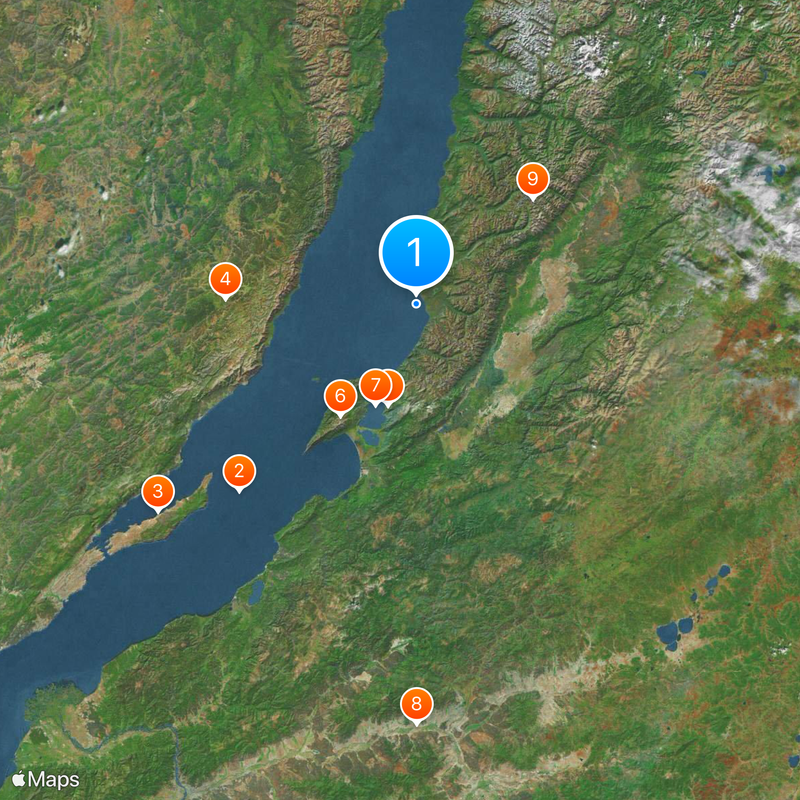 Reserva natural de Barguzín Mapa