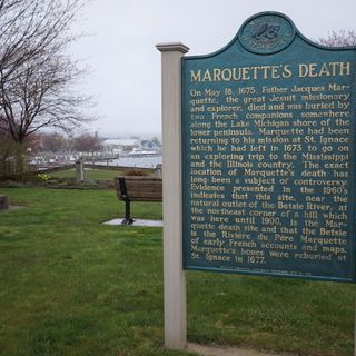Marquette's Death Historical Marker