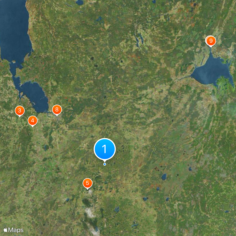 Oblast de Pskov Carte