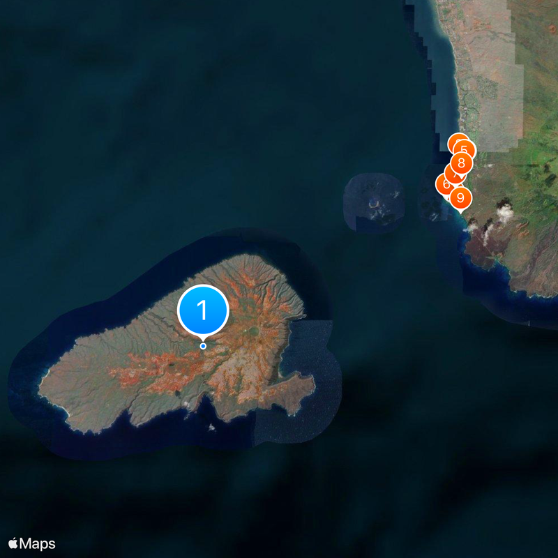 Kahoolawe Mapa