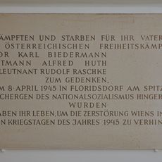 Commemorative plaque (Am Spitz, Vienna)
