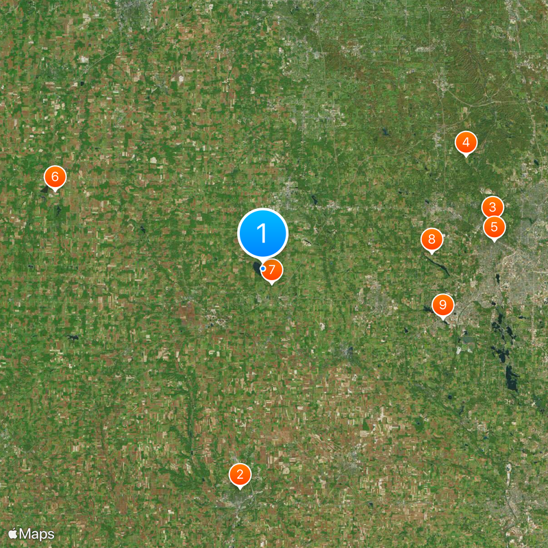 Chippewa Lake Park Mappa