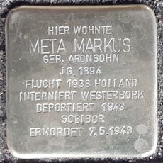 Stolperstein en memoria de Meta Markus