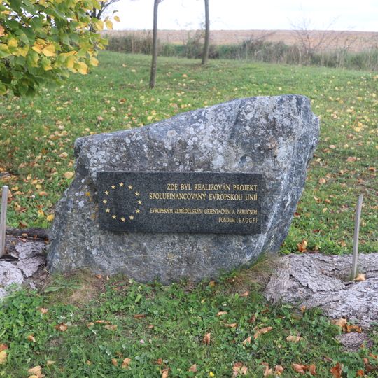 Pamětní kámen evropského projektu v Krokočíně
