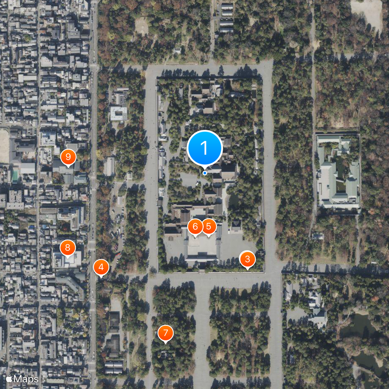 Pałac Cesarski Mapa