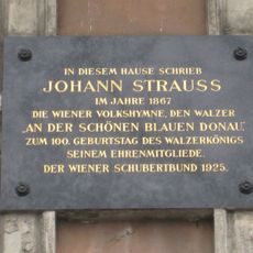 Gedenktafel für Johann Strauss Sohn