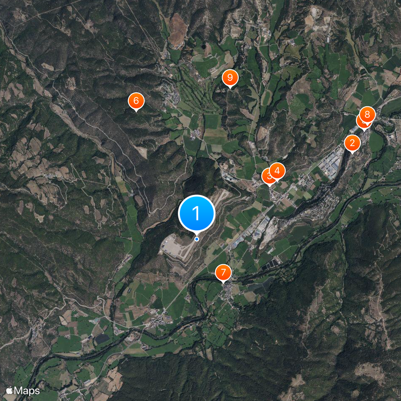 Aéroport Andorre–La Seu d'Urgell Carte
