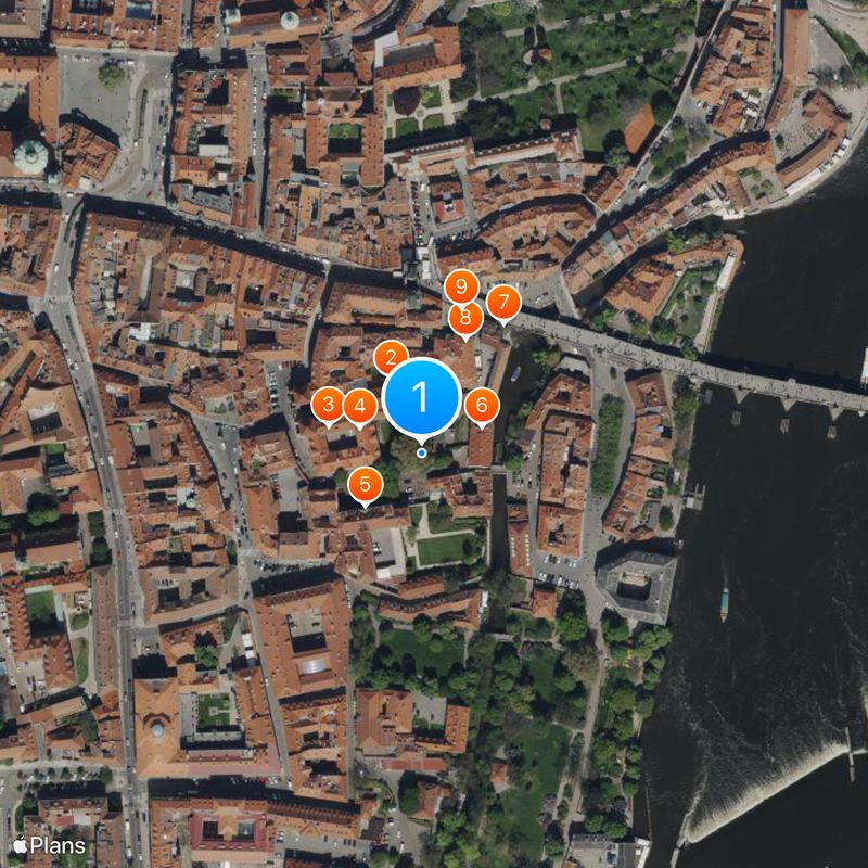 Ściana Johna Lennona Mapa