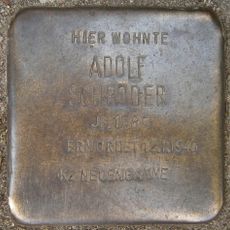 Stolperstein dedicated to Adolf Schröder