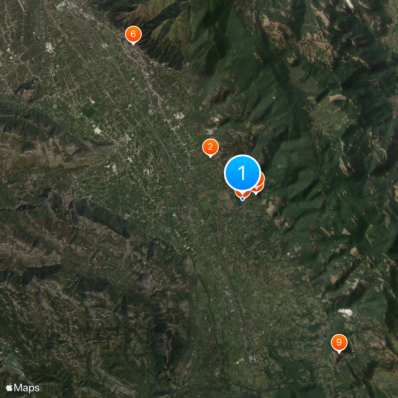 Cartuja de Padula Mapa