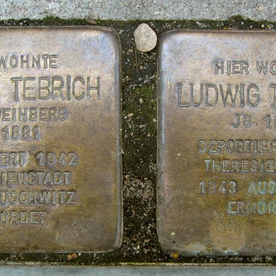 Stolperstein dedicated to Martha Tebrich