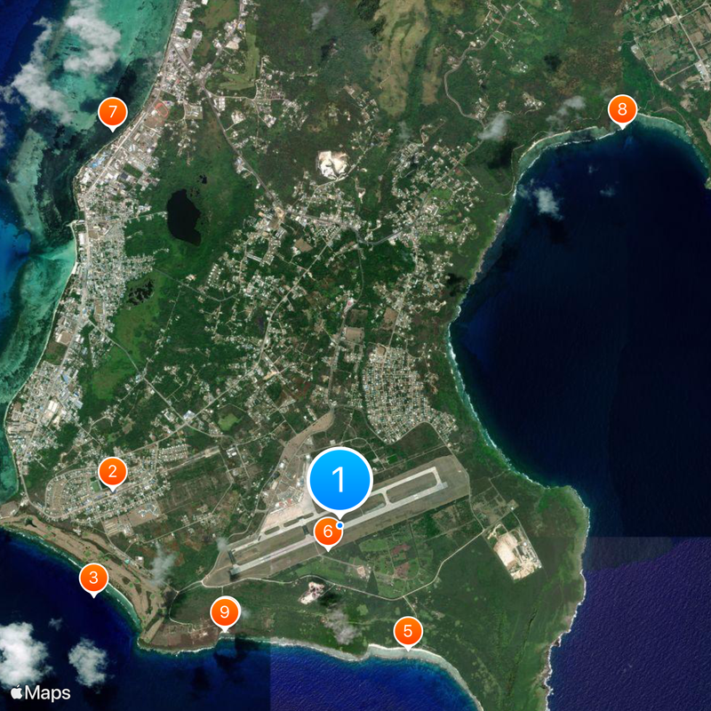 Saipan International Airport Map